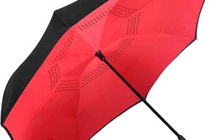 Comment savoir si mon parapluie inversé va résister à de fortes rafales de vente ?